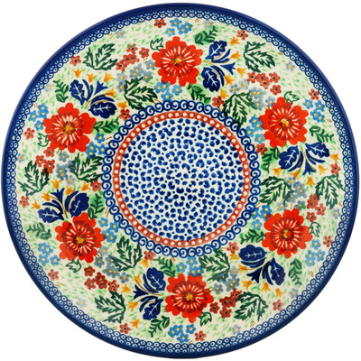 Polish Pottery Dinner Plate 10&frac12;-inch Lovely Spring Day UNIKAT