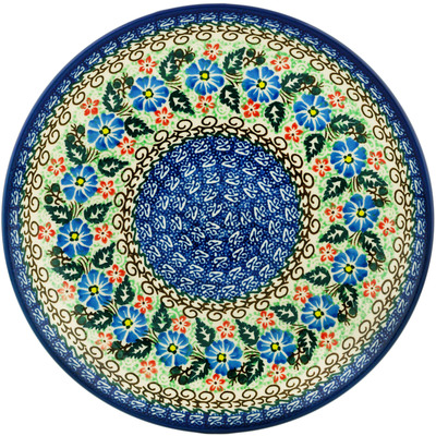 Polish Pottery Dinner Plate 10&frac12;-inch Lush Mountainside UNIKAT