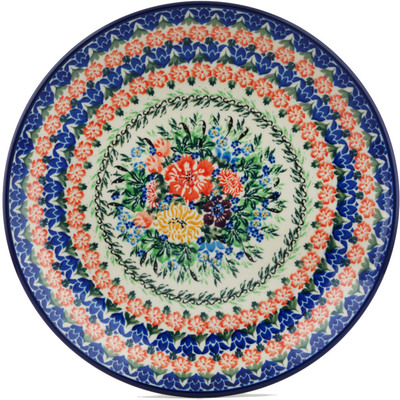 Polish Pottery Dinner Plate 10&frac12;-inch Magnificent Canon UNIKAT