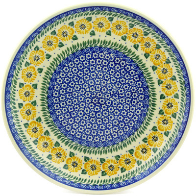Polish Pottery Dinner Plate 10&frac12;-inch Marigold Morning
