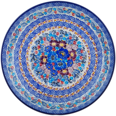 Polish Pottery Dinner Plate 10&frac12;-inch Meadow Of Jewels UNIKAT