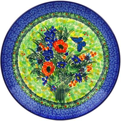 Polish Pottery Dinner Plate 10&frac12;-inch Monarch Bouquet UNIKAT