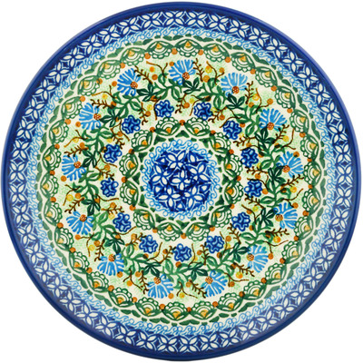 Polish Pottery Dinner Plate 10&frac12;-inch October Flowers UNIKAT