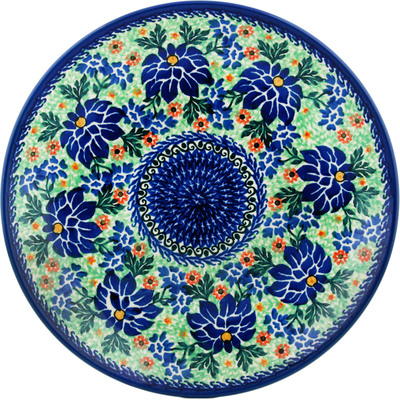 Polish Pottery Dinner Plate 10&frac12;-inch Oxford Blooms UNIKAT
