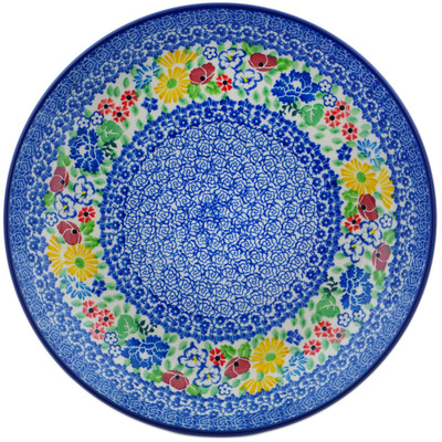 Polish Pottery Dinner Plate 10&frac12;-inch Patio Views UNIKAT