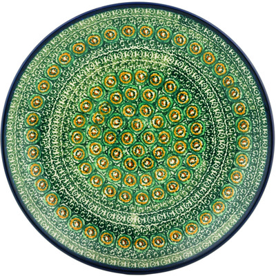 Polish Pottery Dinner Plate 10&frac12;-inch Persian Bloom UNIKAT