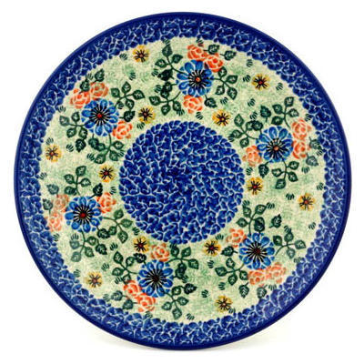 Polish Pottery Dinner Plate 10&frac12;-inch Poetry UNIKAT