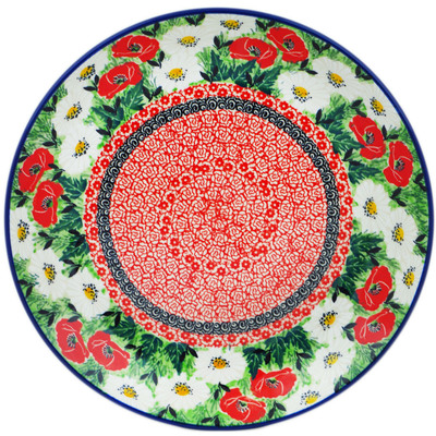 Polish Pottery Dinner Plate 10&frac12;-inch Polish Summer UNIKAT
