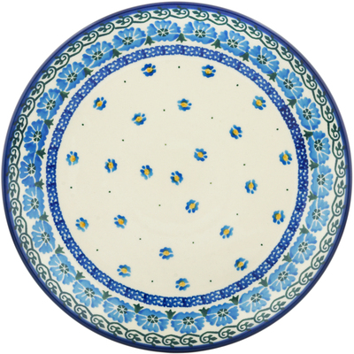 Polish Pottery Dinner Plate 10&frac12;-inch Poppy Circle