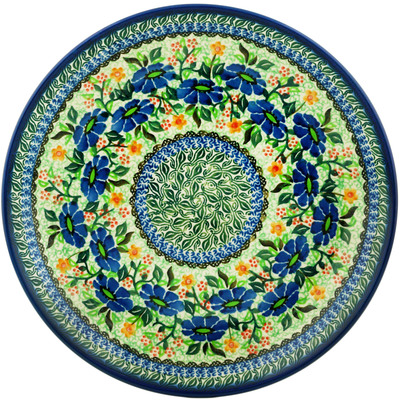 Polish Pottery Dinner Plate 10&frac12;-inch Poppy Fields UNIKAT