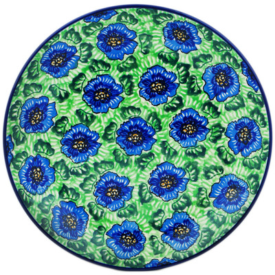 Polish Pottery Dinner Plate 10&frac12;-inch Quilters Floral UNIKAT