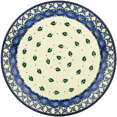 Polish Pottery Dinner Plate 10&frac12;-inch Royal Poppy Circle