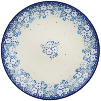 Polish Pottery Dinner Plate 10&frac12;-inch Sky Full Of Flowers UNIKAT