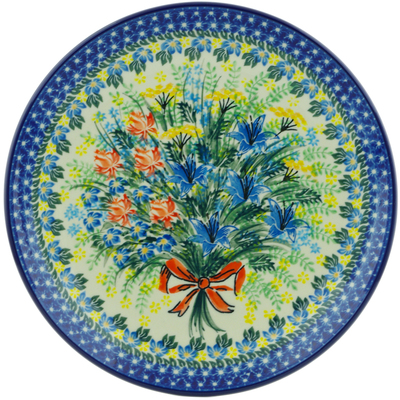 Polish Pottery Dinner Plate 10&frac12;-inch Summer Bouquet UNIKAT