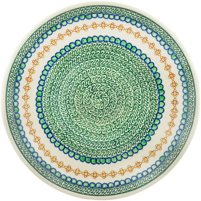 Polish Pottery Dinner Plate 10&frac12;-inch Sweet Pea Golden Eye