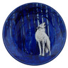 Polish Pottery Dinner Plate 10&frac12;-inch The Lone Wolf UNIKAT