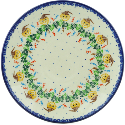 Polish Pottery Dinner Plate 10&frac12;-inch Trick Or Treat