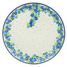 Polish Pottery Dinner Plate 10&frac12;-inch Waterfall Blooms