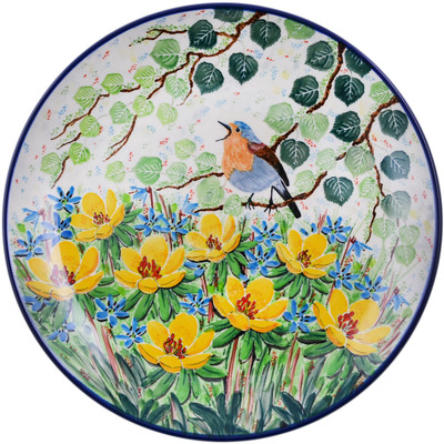 Polish Pottery Dinner Plate 10&frac12;-inch Welcome Spring UNIKAT