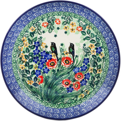 Polish Pottery Dinner Plate 10&frac12;-inch Window Views UNIKAT