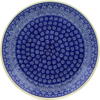 Polish Pottery Dinner Plate 10&frac12;-inch Winter Frost