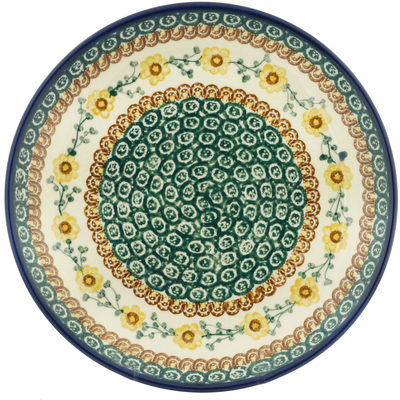Polish Pottery Dinner Plate 10&frac12;-inch Yellow Buttercup