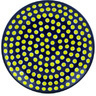Polish Pottery Dinner Plate 10&frac12;-inch Yellow Dots
