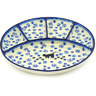 Polish Pottery Divided Dish 10&quot; Boo Boo Kitty Paws
