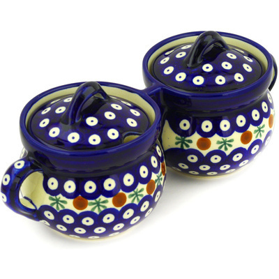 Polish Pottery Double Jar 11&quot; Mosquito