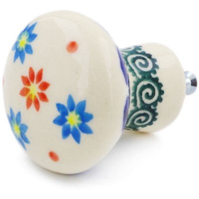 Polish Pottery Drawer knob 1-2/3 inch Sunflower Dance