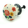 Polish Pottery Drawer knob 1-3/8 inch Flower Speckle