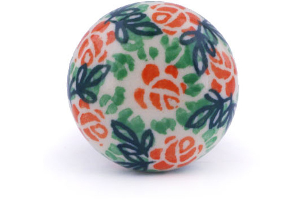 Polish Pottery Drawer Pull Knob 1 Rose Field