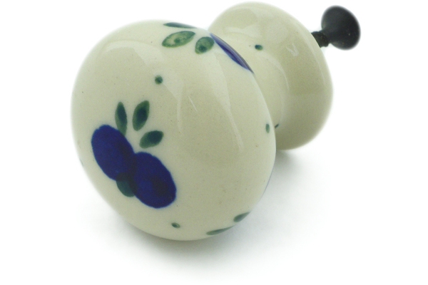 Polish Pottery Drawer Pull Knob 1 Wild Blueberry