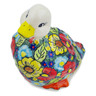 Polish Pottery Duck Figurine 7&quot; Meadow Sights UNIKAT