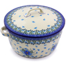 Polish Pottery Dutch Oven 8-inch Forget Me Not UNIKAT
