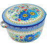 Polish Pottery Dutch Oven 8-inch Springtime Flowers Bouquet UNIKAT