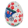 Polish Pottery Egg Figurine 2&quot; Magical Carriage