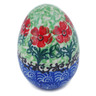 Polish Pottery Egg Figurine 2&quot; Maraschino