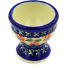 Polish Pottery Egg Holder 2&quot; Daisy Stitches