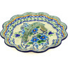 Polish Pottery Egg Plate 10&quot; Evangeline UNIKAT