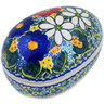 Polish Pottery Egg Shaped Jar 7&quot; Magical Spring UNIKAT