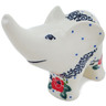 Polish Pottery Elephant Figurine 4&quot; Wild Rose