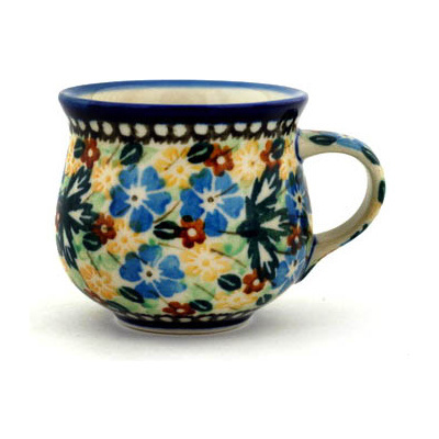 Polish Pottery Espresso Cup 2 oz Abundant Fall UNIKAT