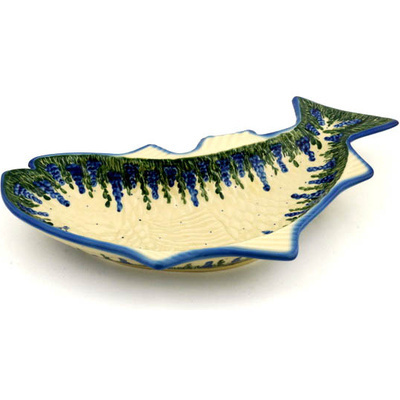 Polish Pottery Fish Shaped Platter 14&quot;