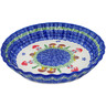 Polish Pottery Fluted Pie Dish 10&quot; Gardens In Poland