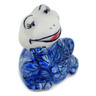 Polish Pottery Frog Figurine 2&quot; Blue Heaven UNIKAT