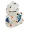 Polish Pottery Frog Figurine 2&quot; Pineapple Parade