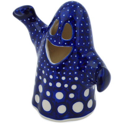 Polish Pottery Ghost Candle Holder Amplify UNIKAT