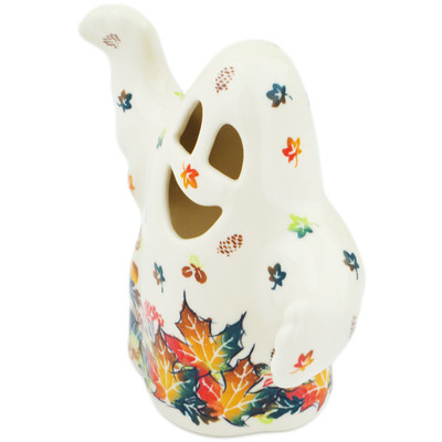 Polish Pottery Ghost Figurine 7&quot; Autumn Wind UNIKAT