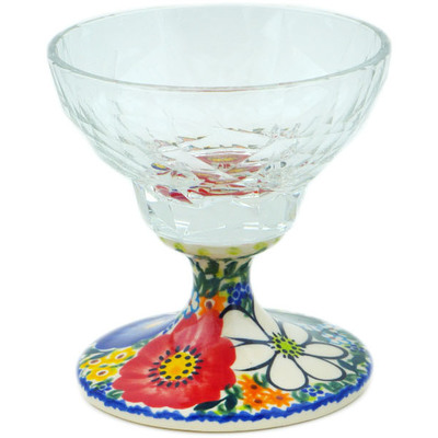 Polish Pottery Glass 7 oz Magical Spring UNIKAT